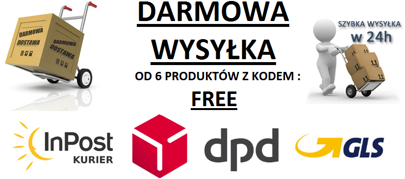 Darmowa wysyłka od 6 produktów